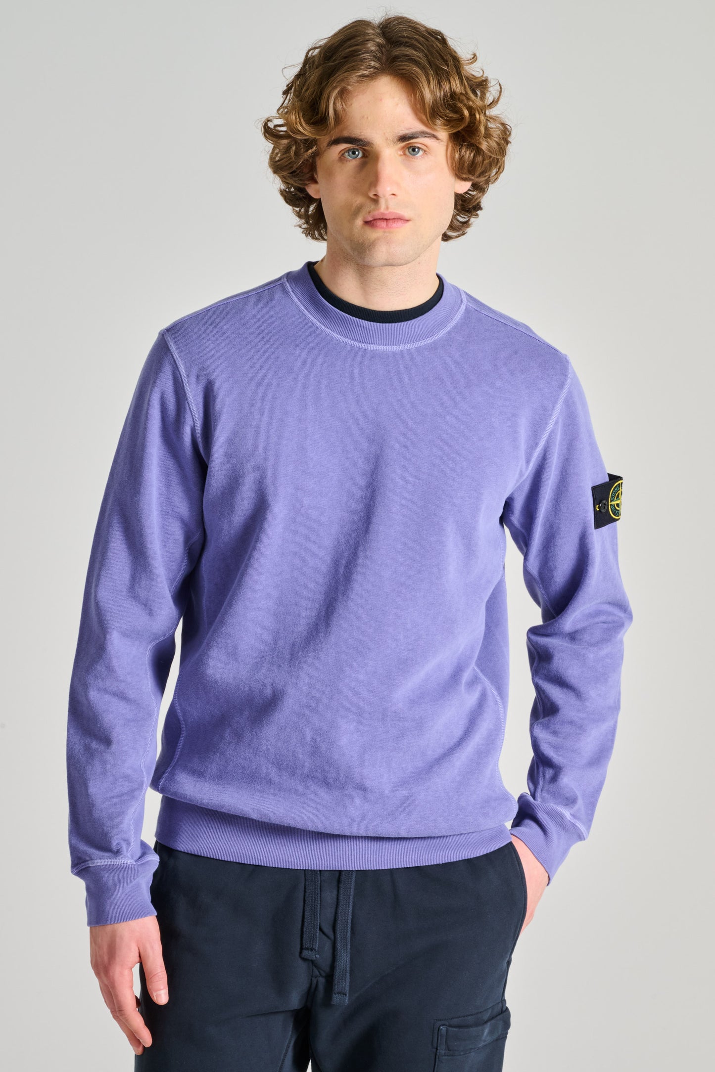  Stone Island Felpa Viola Viola Uomo - 2