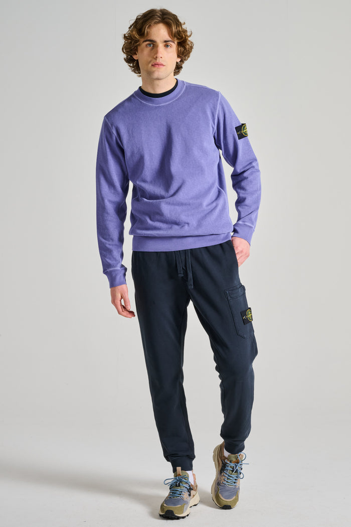  Stone Island Felpa Viola Viola Uomo - 4