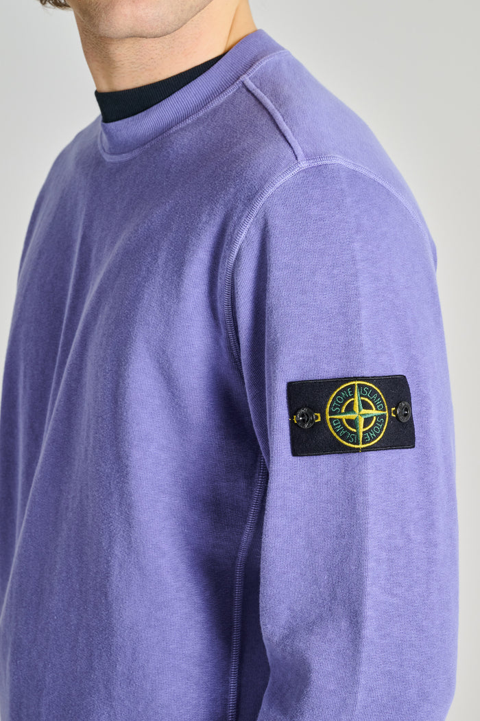  Stone Island Felpa Viola Viola Uomo - 5