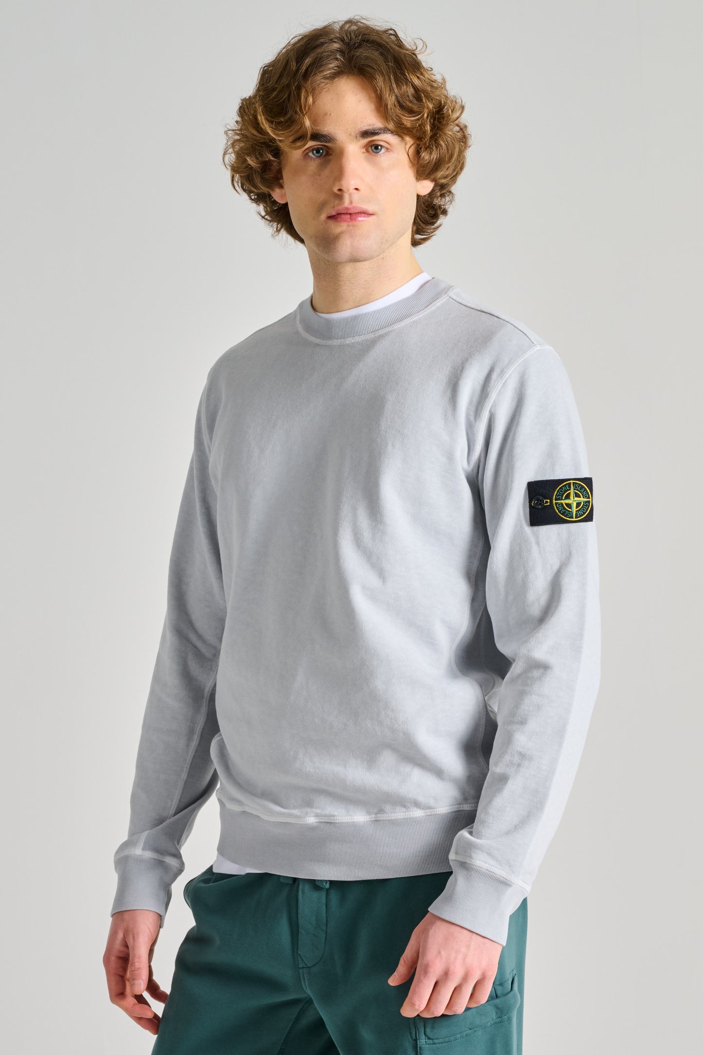  Stone Island Felpa Grigio Grigio Uomo - 1