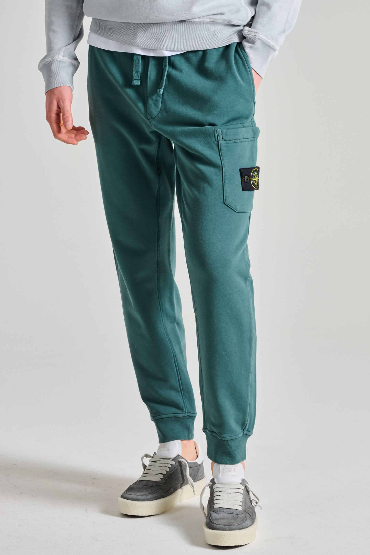  Stone Island Pantalone Felpa Verde Verde Uomo - 1