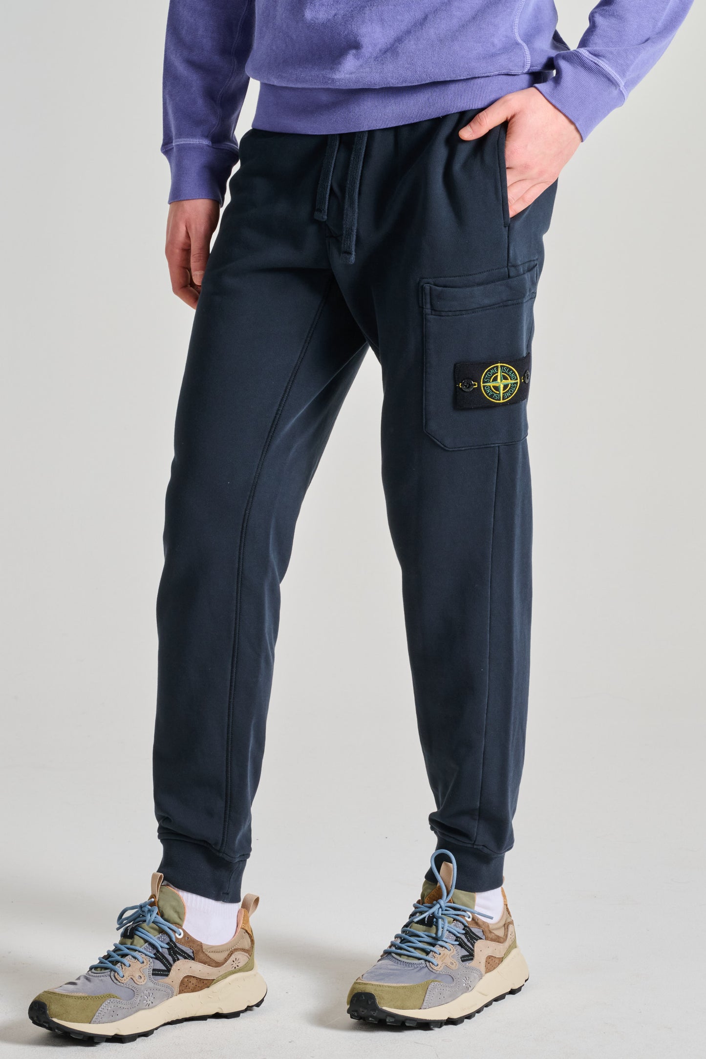  Stone Island Pantalone Felpa Verde Verde Uomo - 2