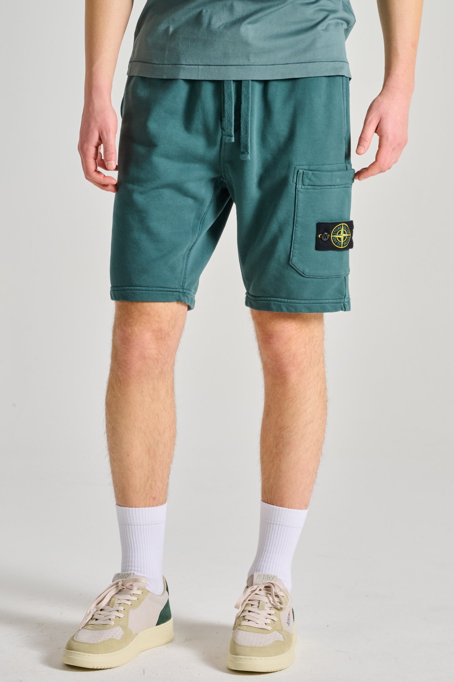  Stone Island Bermuda Viola Verde Uomo - 1