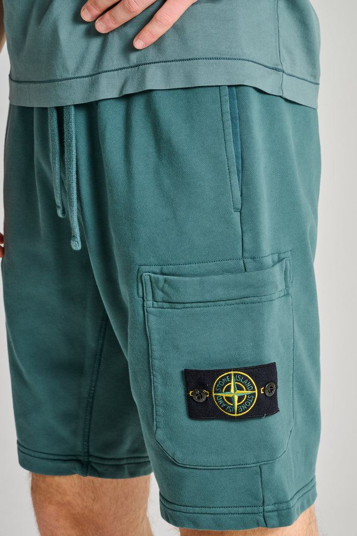  Stone Island Bermuda Viola Verde Uomo - 3