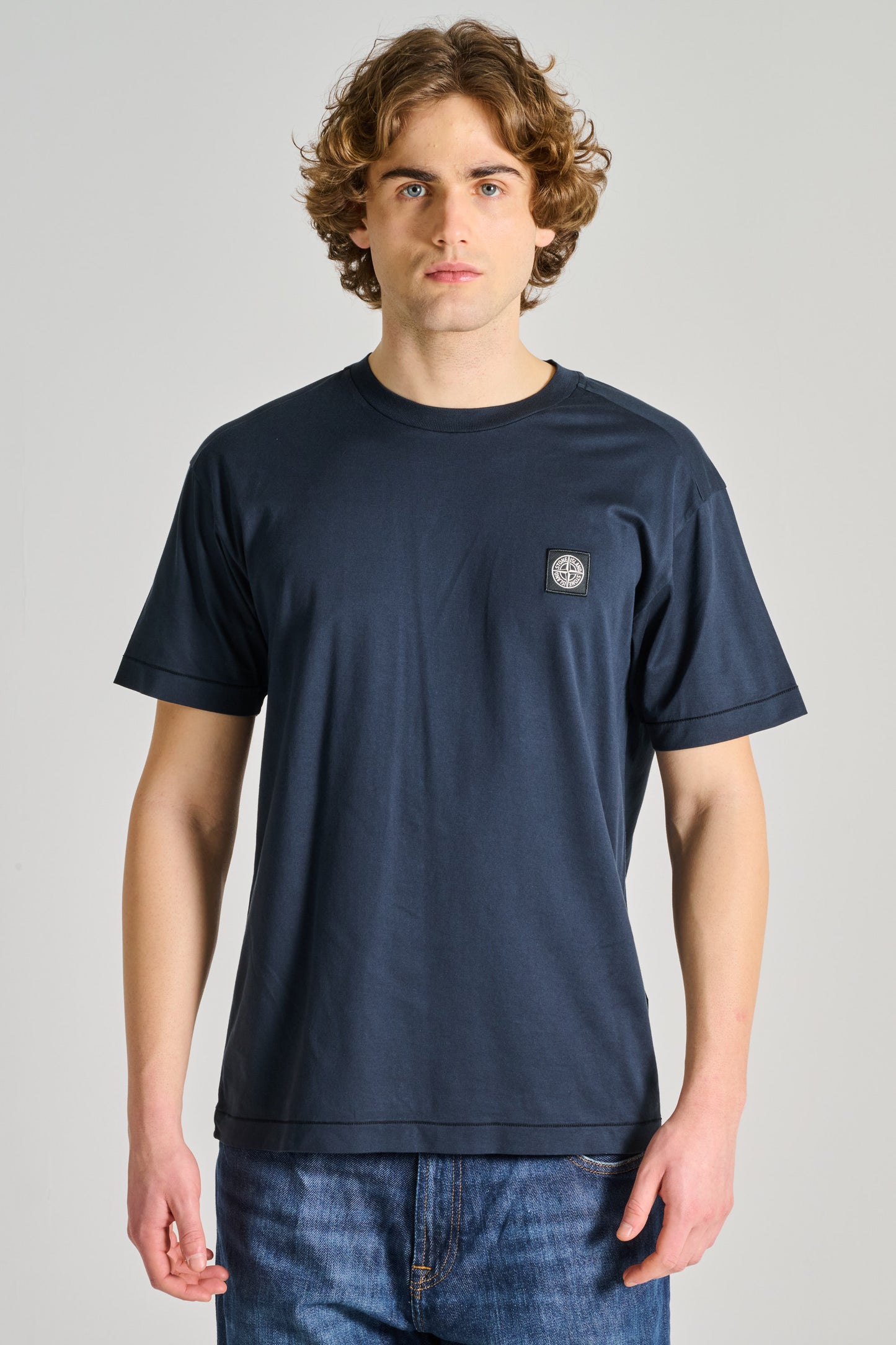  Stone Island T-shirt Blu Blu Uomo - 1