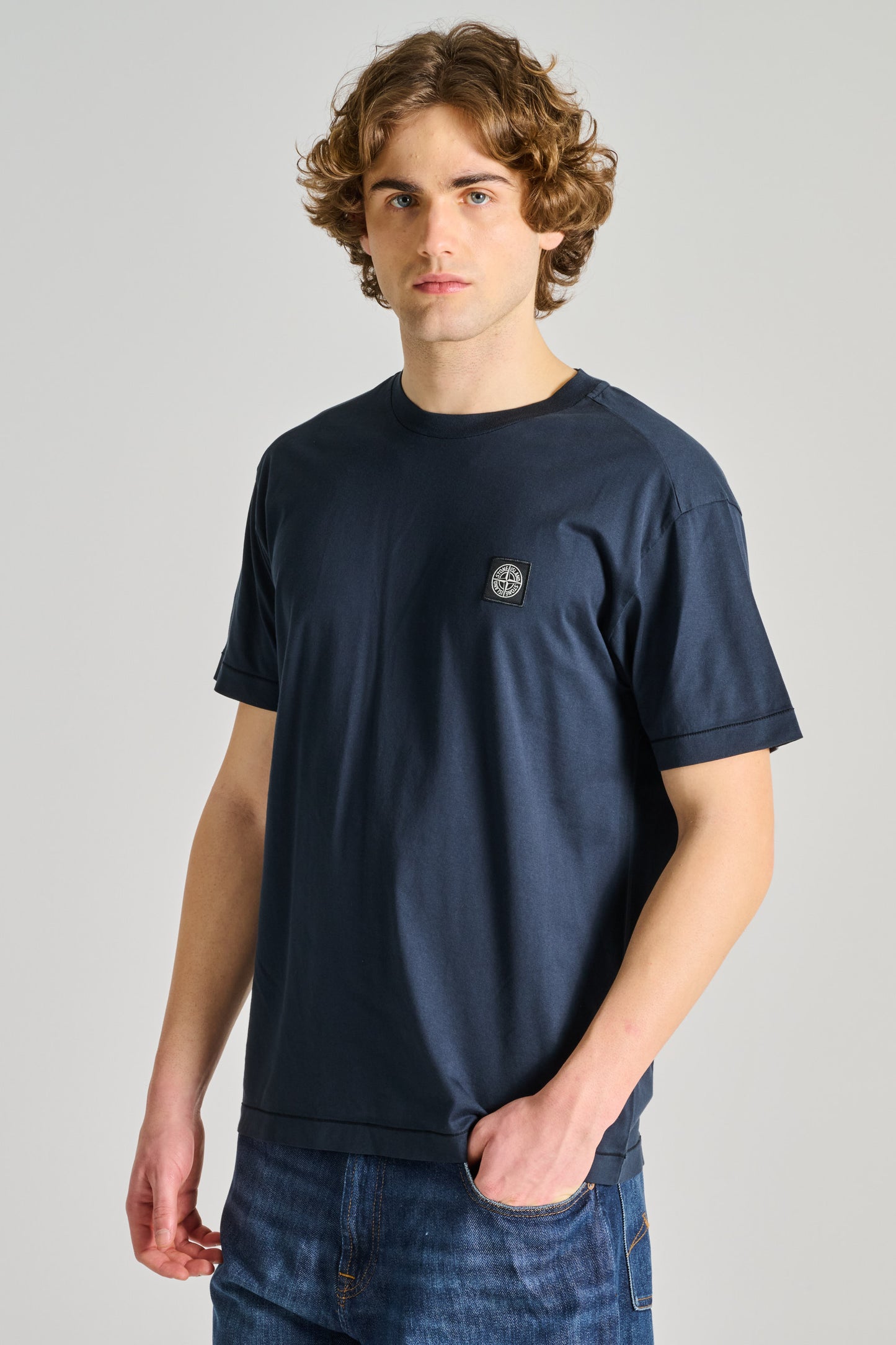  Stone Island T-shirt Blu Blu Uomo - 2