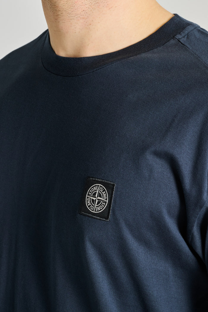  Stone Island T-shirt Blu Blu Uomo - 4