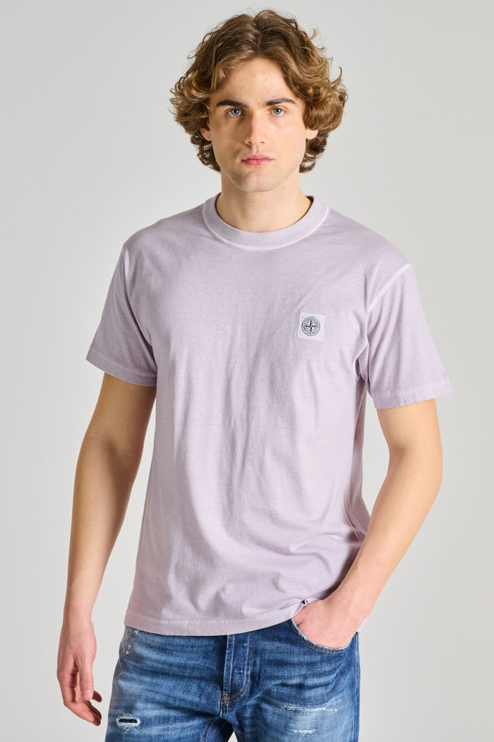 Stone Island T-shirt Viola Uomo