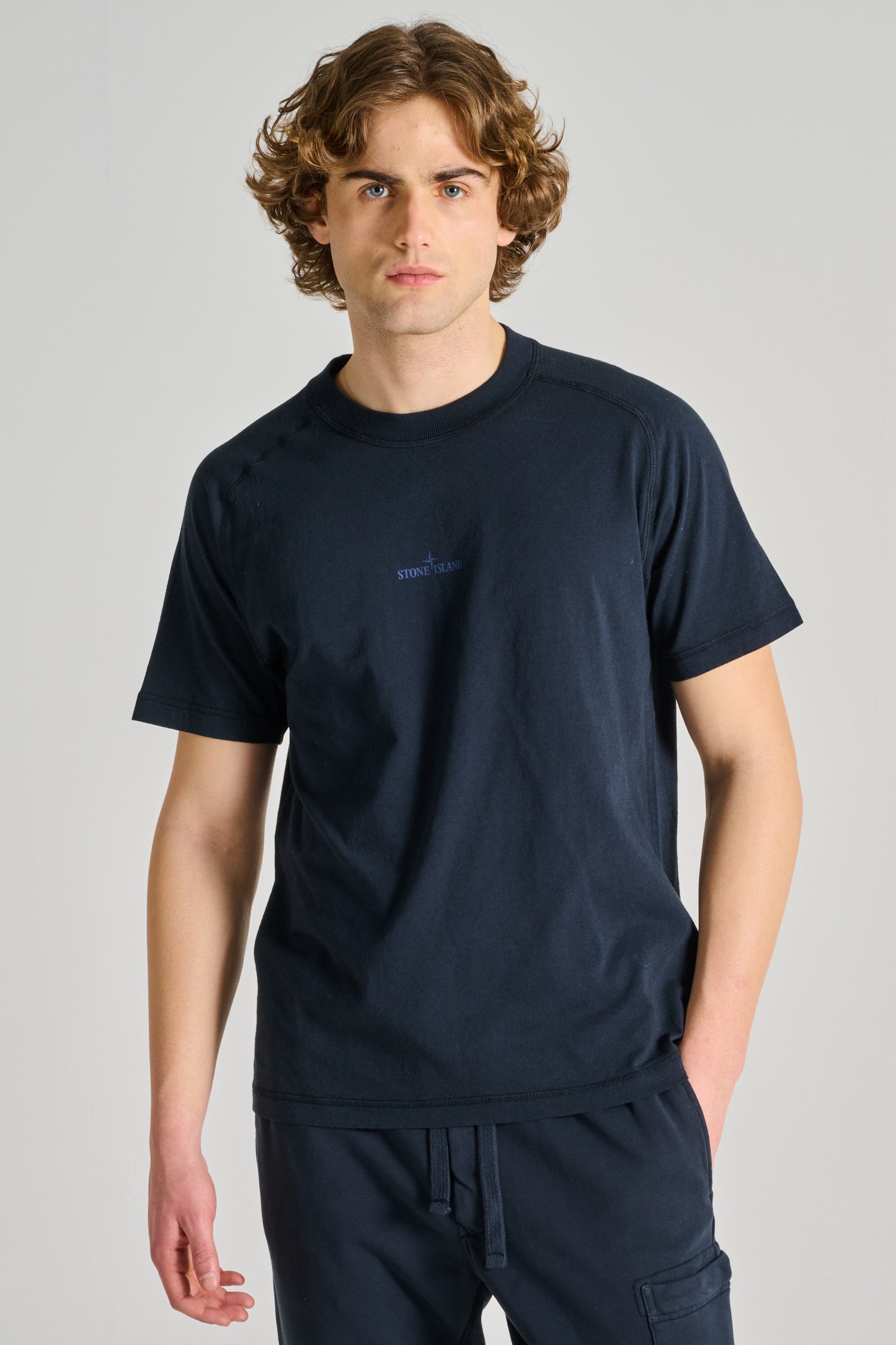  Stone Island T-shirt Blu Blu Uomo - 1