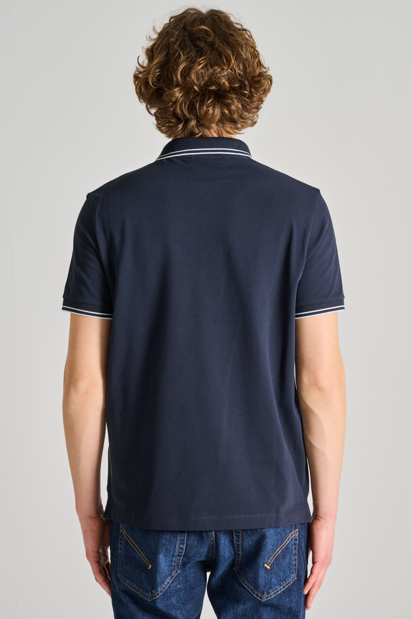  Stone Island Polo Blu Blu Uomo - 4