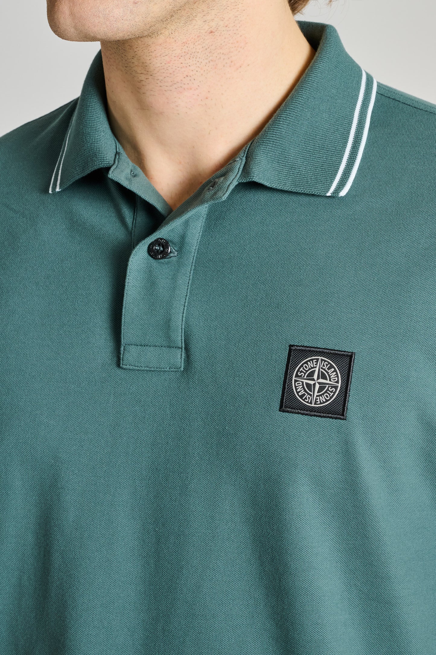  Stone Island Polo Verde Verde Uomo - 5