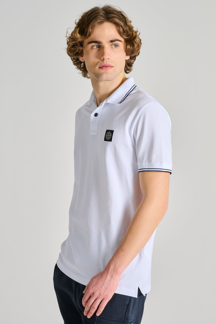  Stone Island Polo Bianco Bianco Uomo - 3