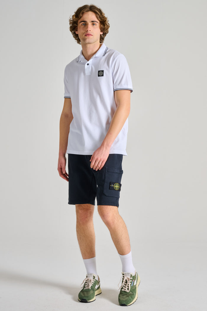  Stone Island Polo Bianco Bianco Uomo - 6