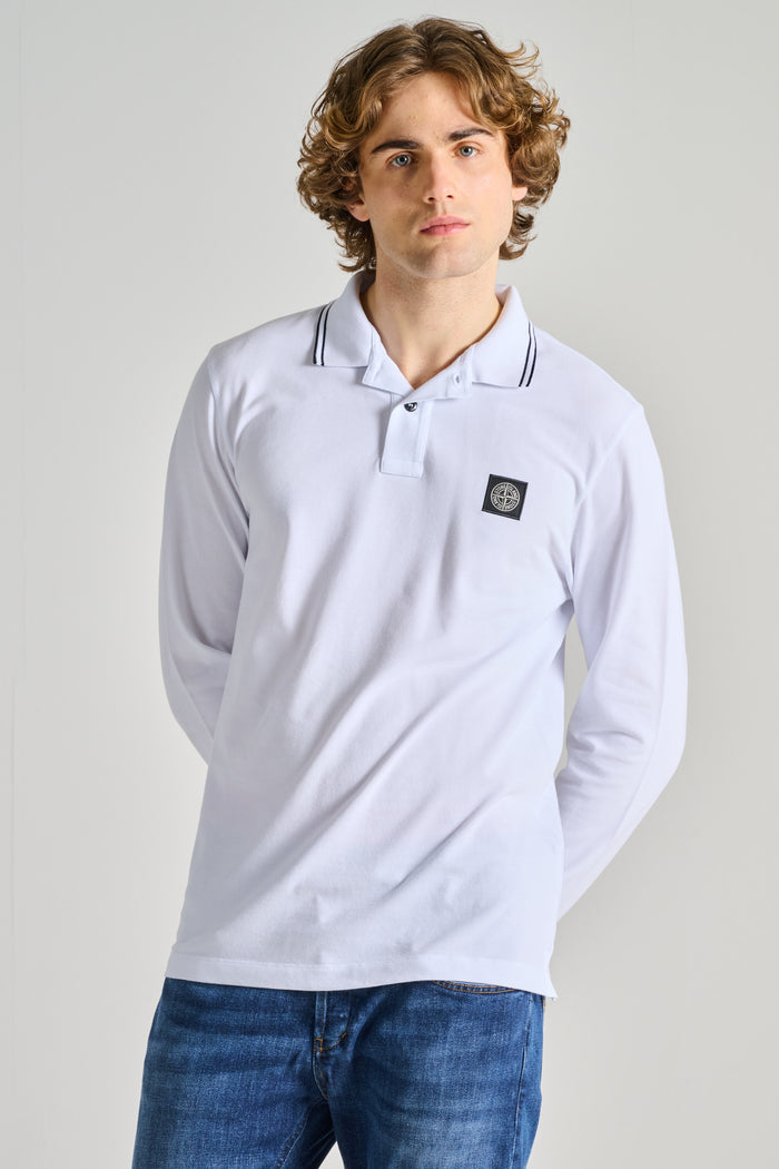  Stone Island Polo Bianco Bianco Uomo - 3