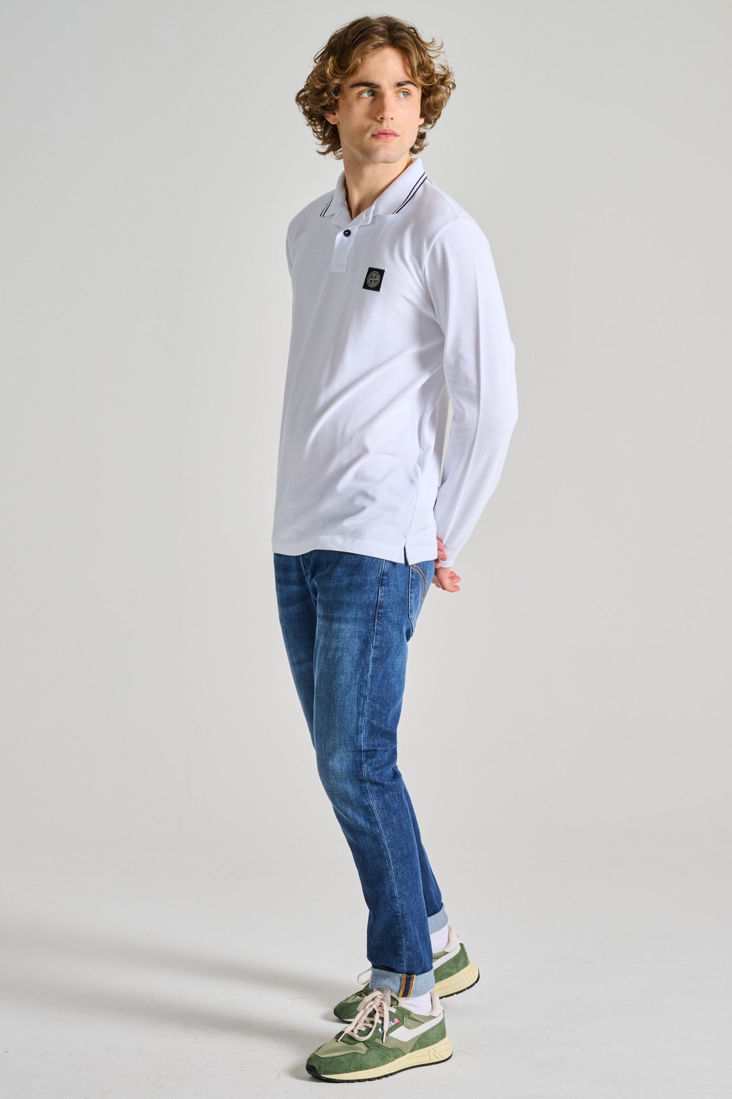  Stone Island Polo Bianco Bianco Uomo - 4