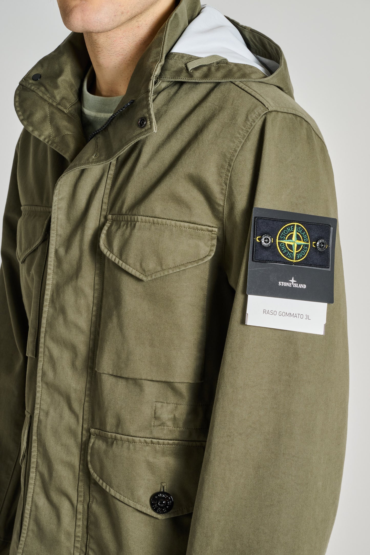  Stone Island Giubbino Verde Verde Uomo - 4