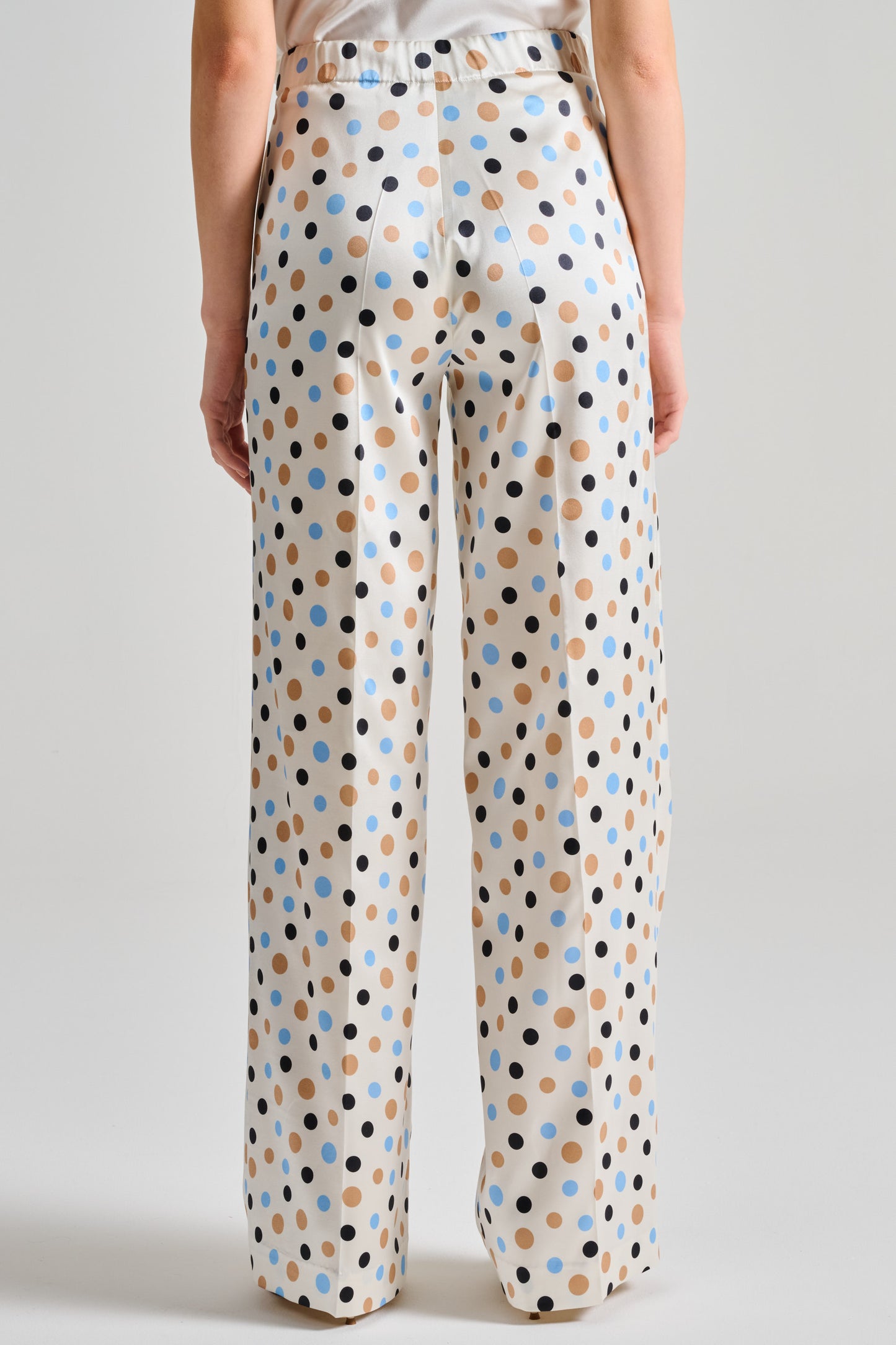  De Santis By Martin Alvarez Cream Fabric Trousers Panna Donna - 2