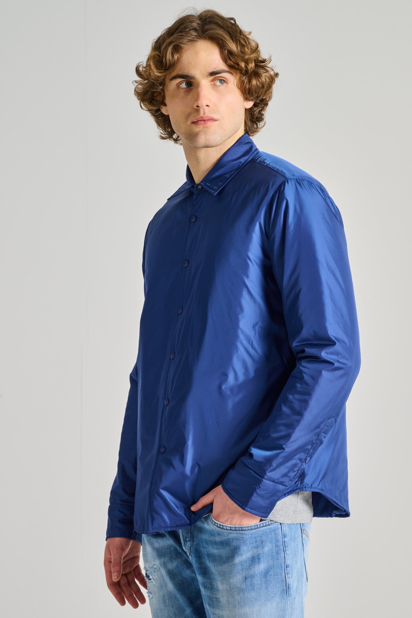  Aspesi Thermal Shirt Re-shirt Blue Blu Uomo - 2