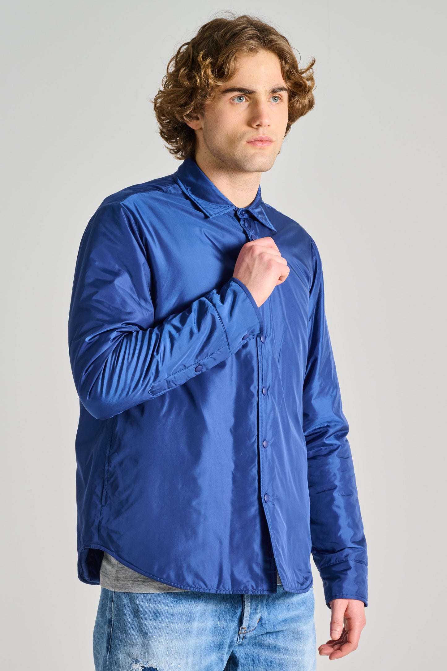  Aspesi Thermal Shirt Re-shirt Blue Blu Uomo - 3