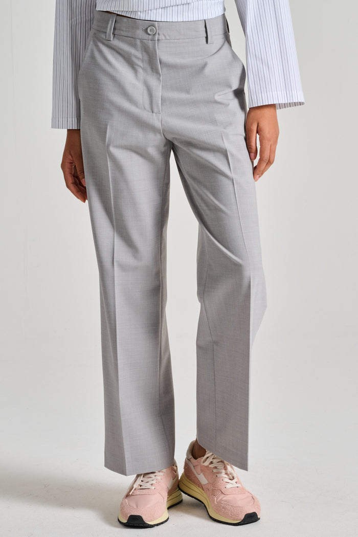 Semi-couture Pantalone Damienne Grigio Donna-2