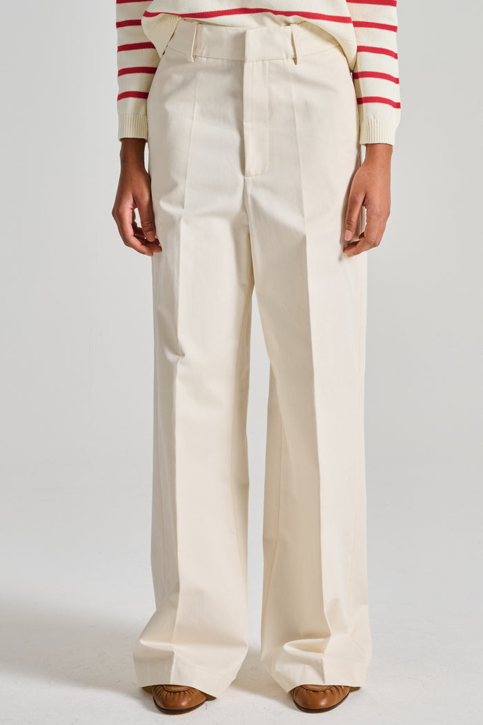 Semi-couture Pantalone Alizee Bianco Donna