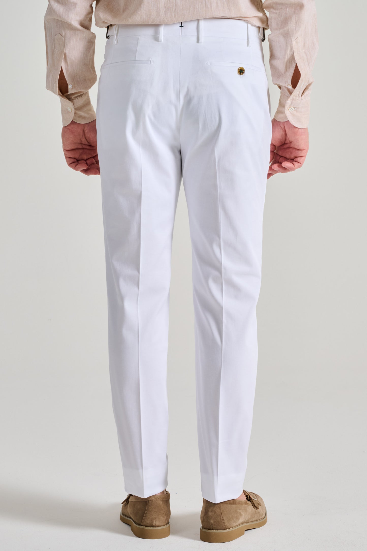  Berwich White Trousers Bianco Uomo - 2