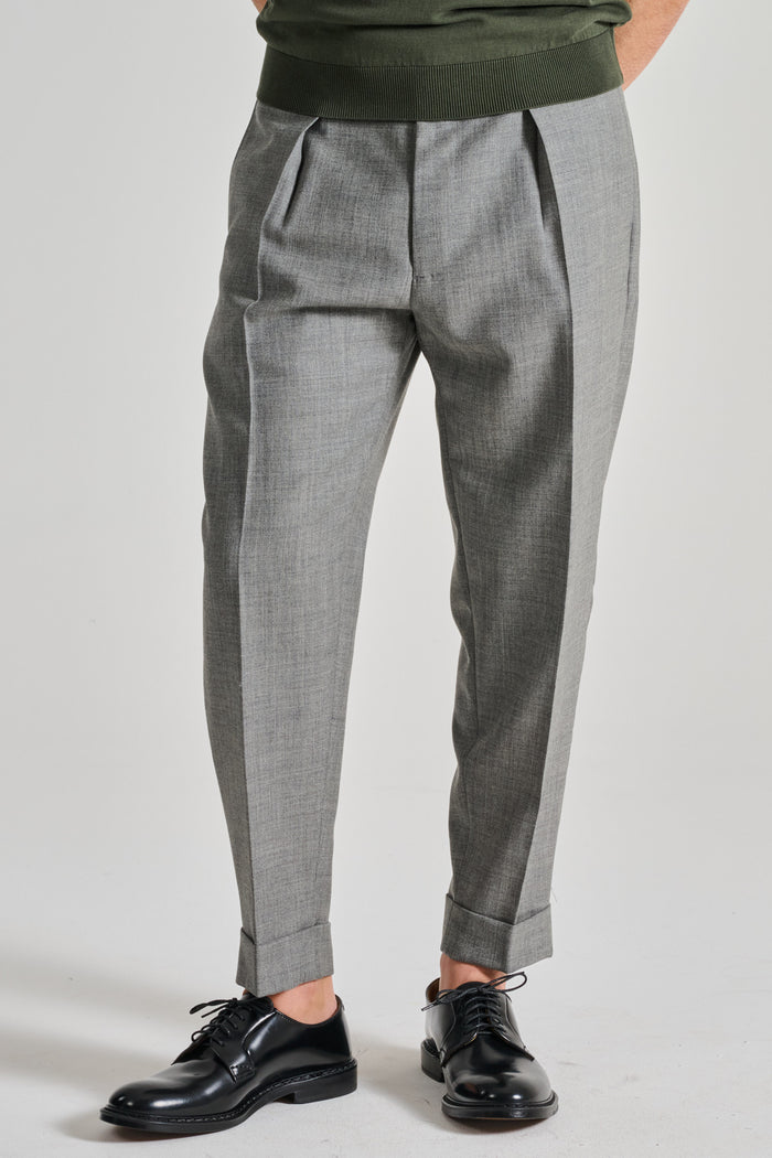  Berwich Grey Trousers Grigio Uomo - 1