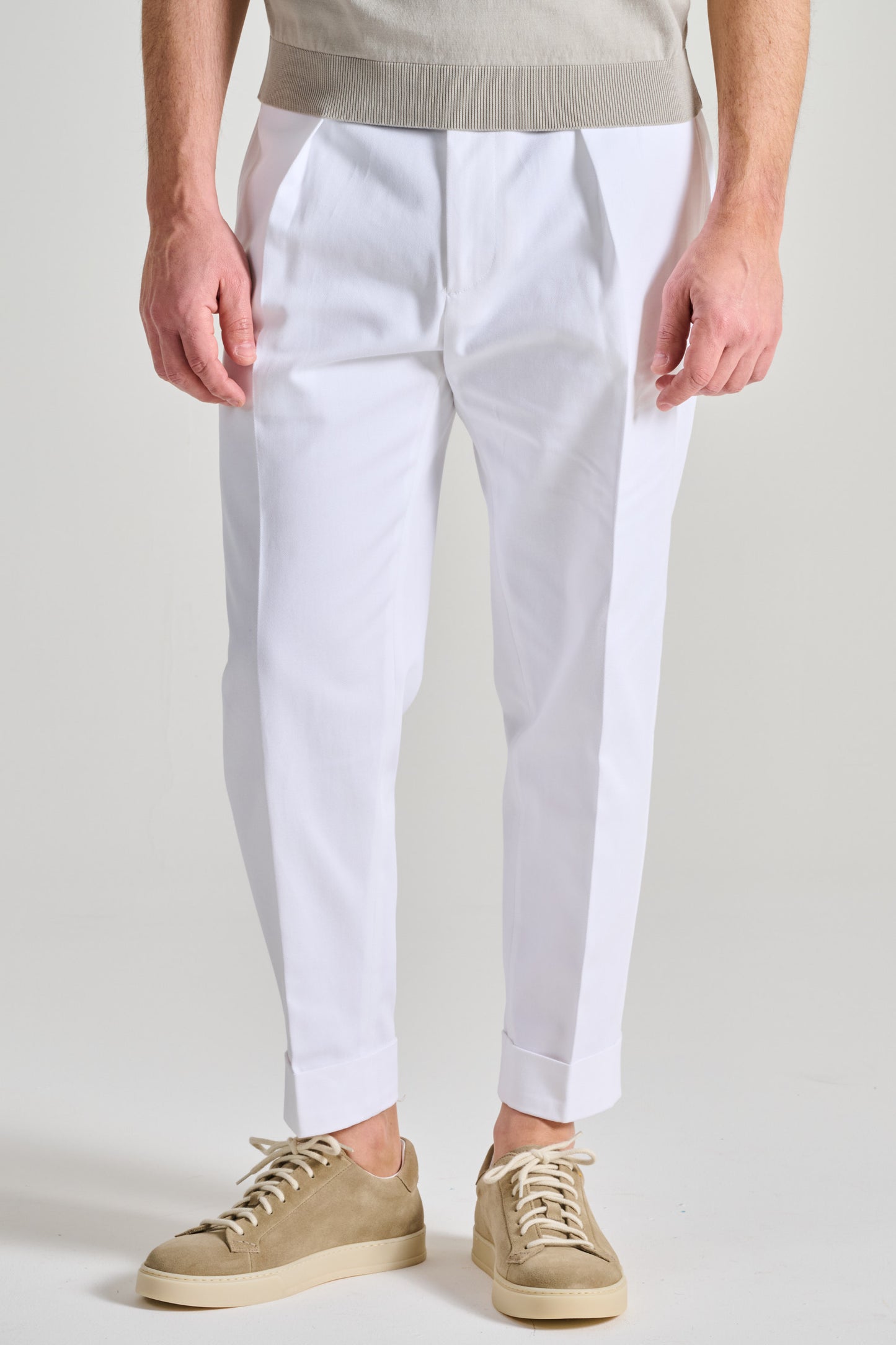  Berwich Trousers White Bianco Uomo - 1