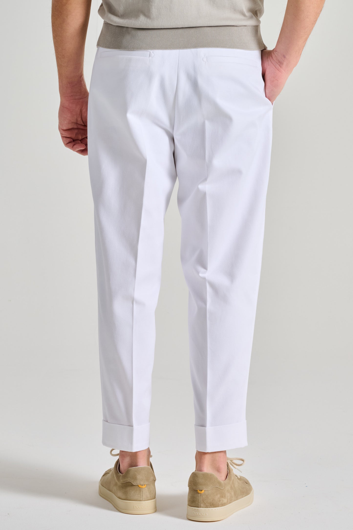  Berwich Trousers White Bianco Uomo - 3