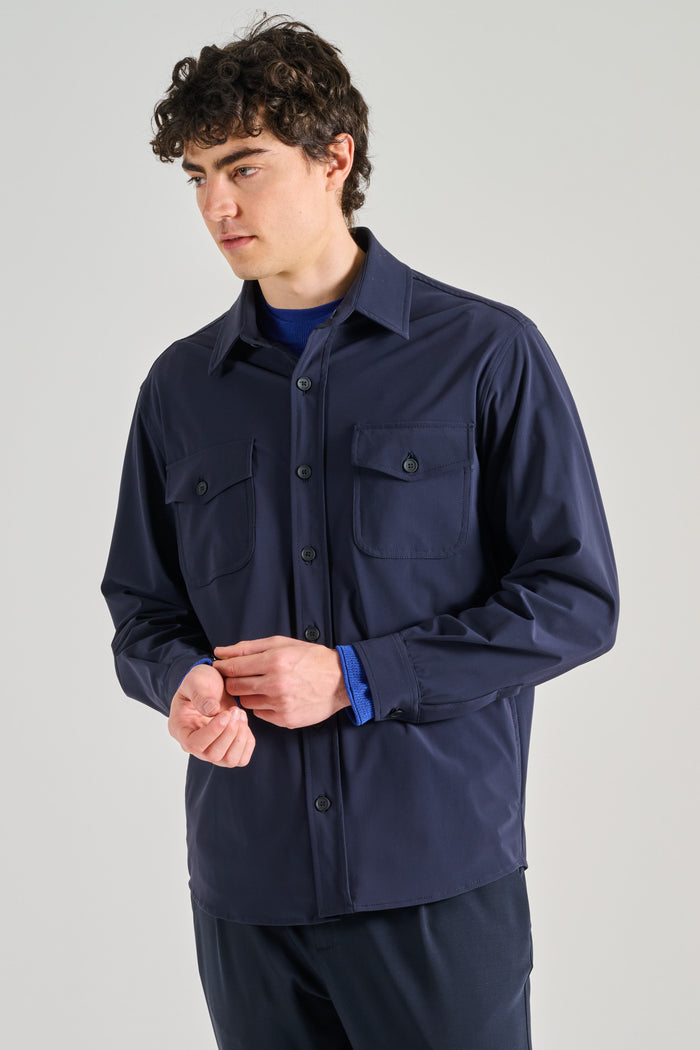 Cruna Overshirt Nero Uomo-2