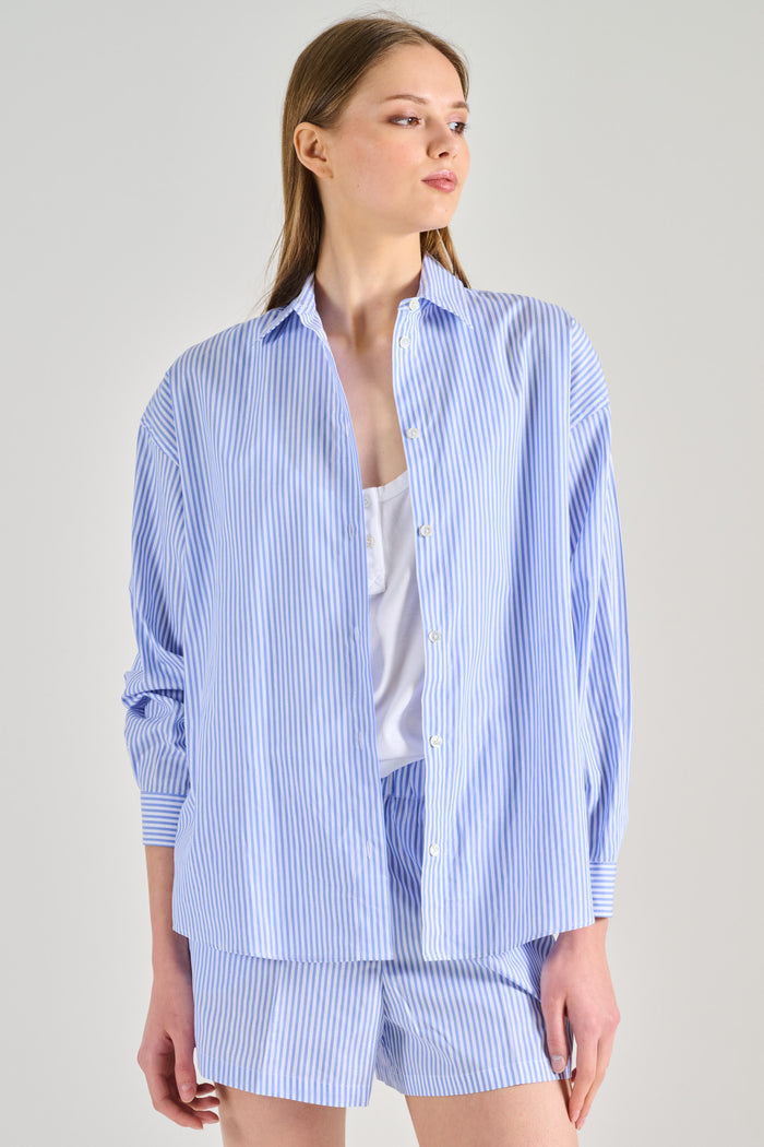 Cruna Camicia Azzurro Donna-2