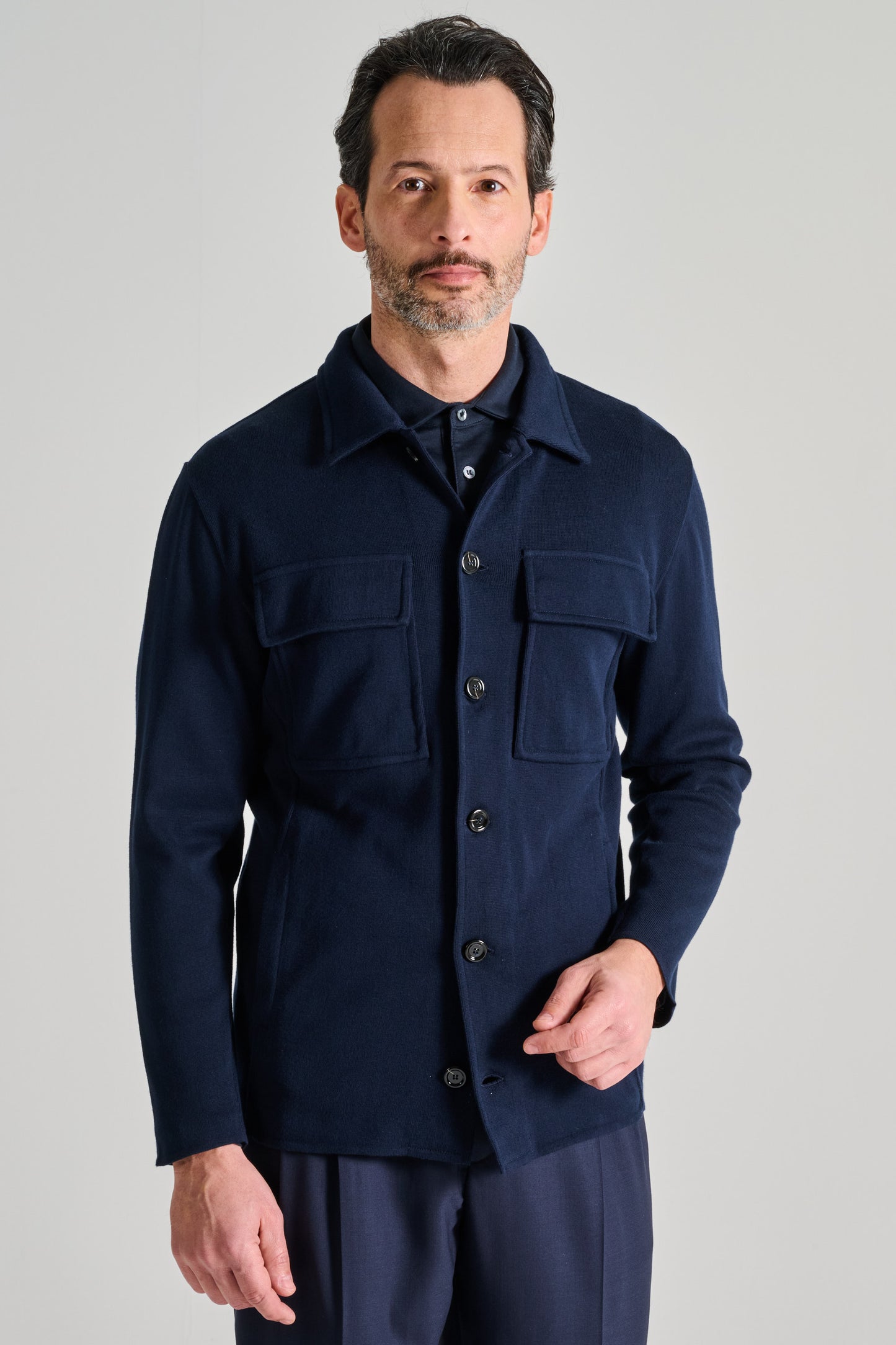  Lardini Giacca Maglia Blu Blu Uomo - 1