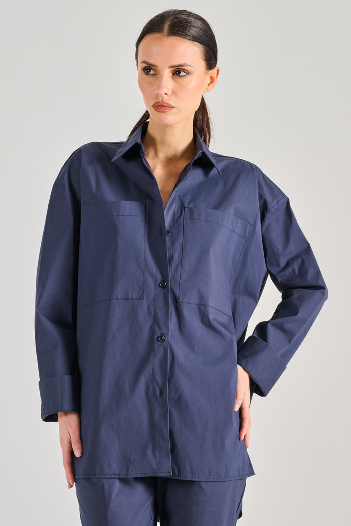 Liviana Conti Camicia Blu Donna