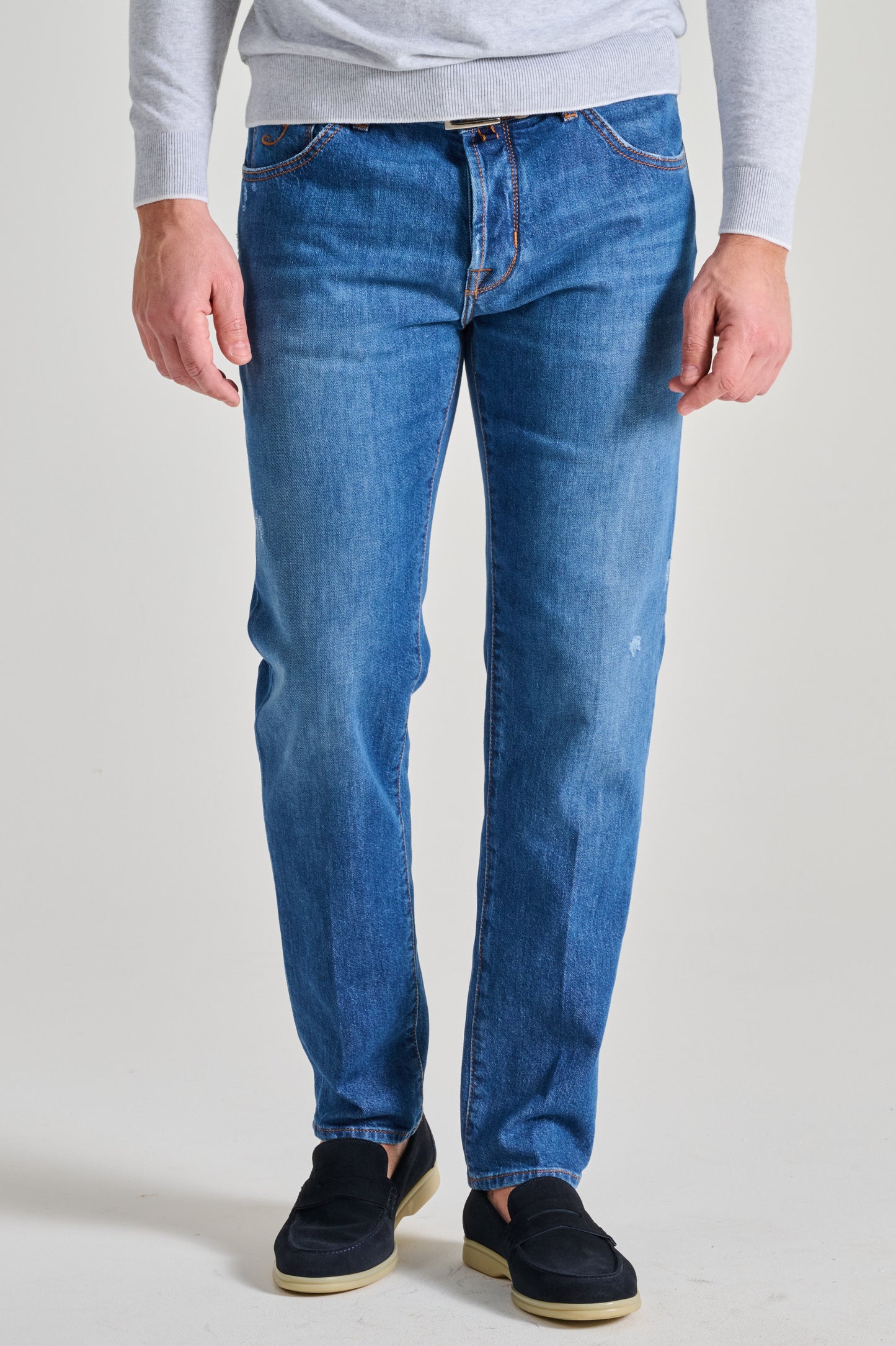  Jacob Cohen Jeans Scott Blu Blu Uomo - 1