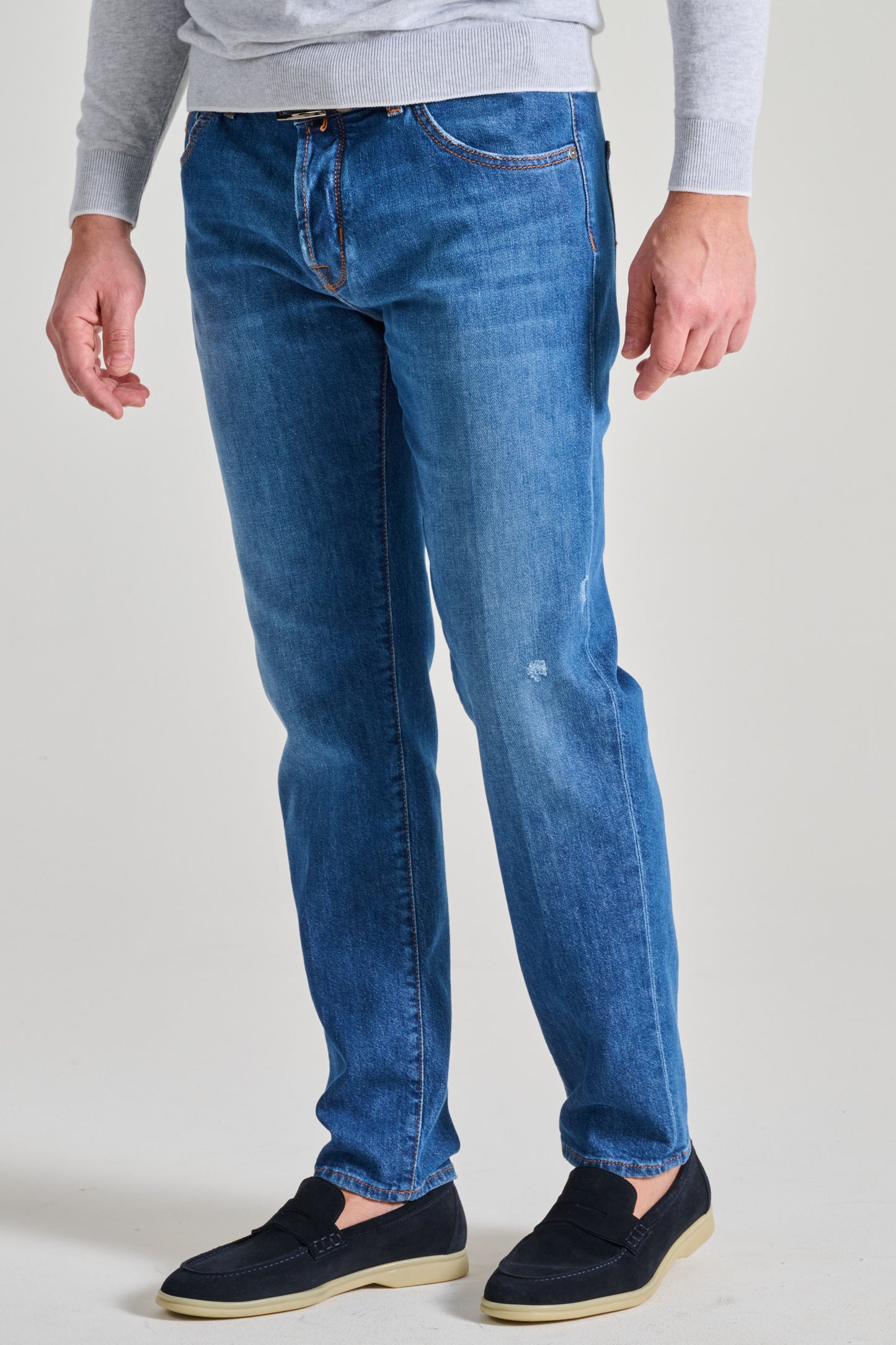  Jacob Cohen Jeans Scott Blu Blu Uomo - 2