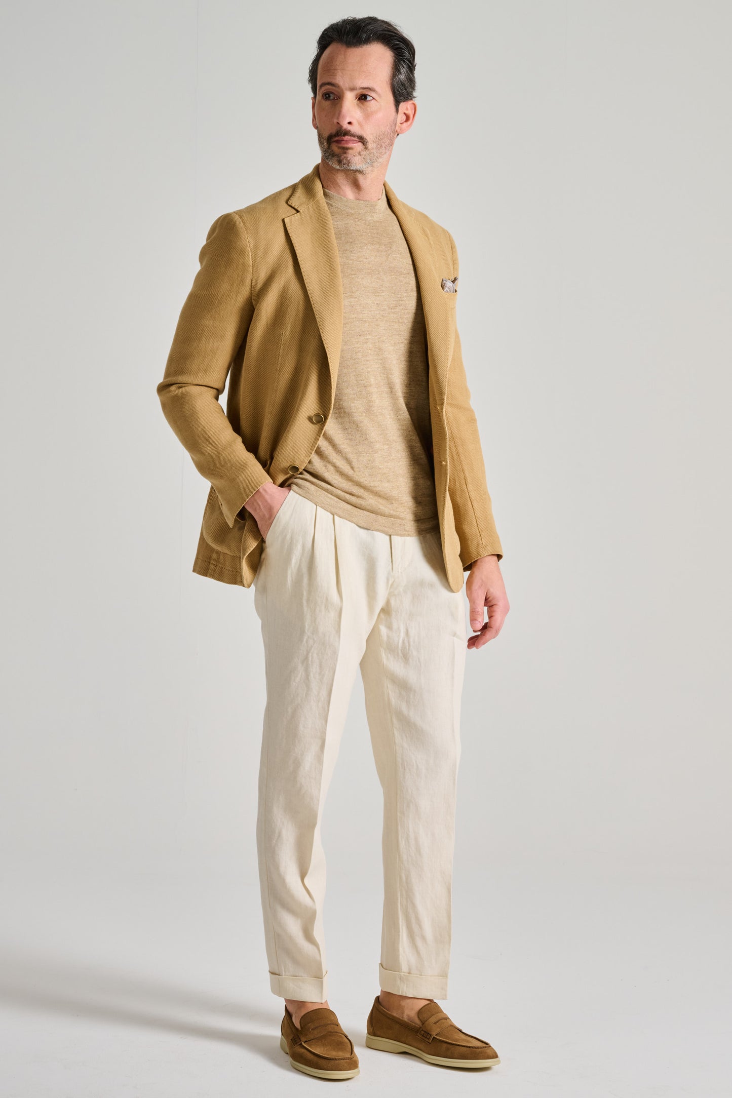  Santaniello Giacca Beige Beige Uomo - 4