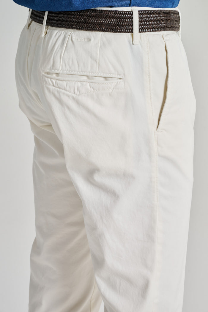  Incotex Slacks Pantalone Bianco Bianco Uomo - 4