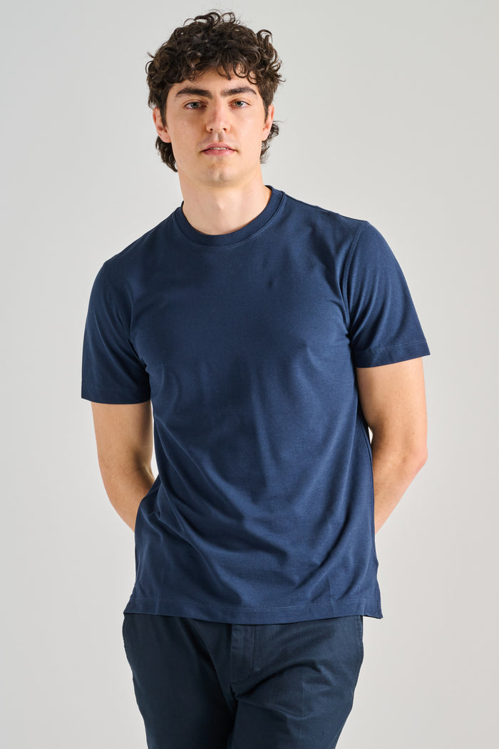 Zanone T-shirt Manica Corta Blu Uomo-2