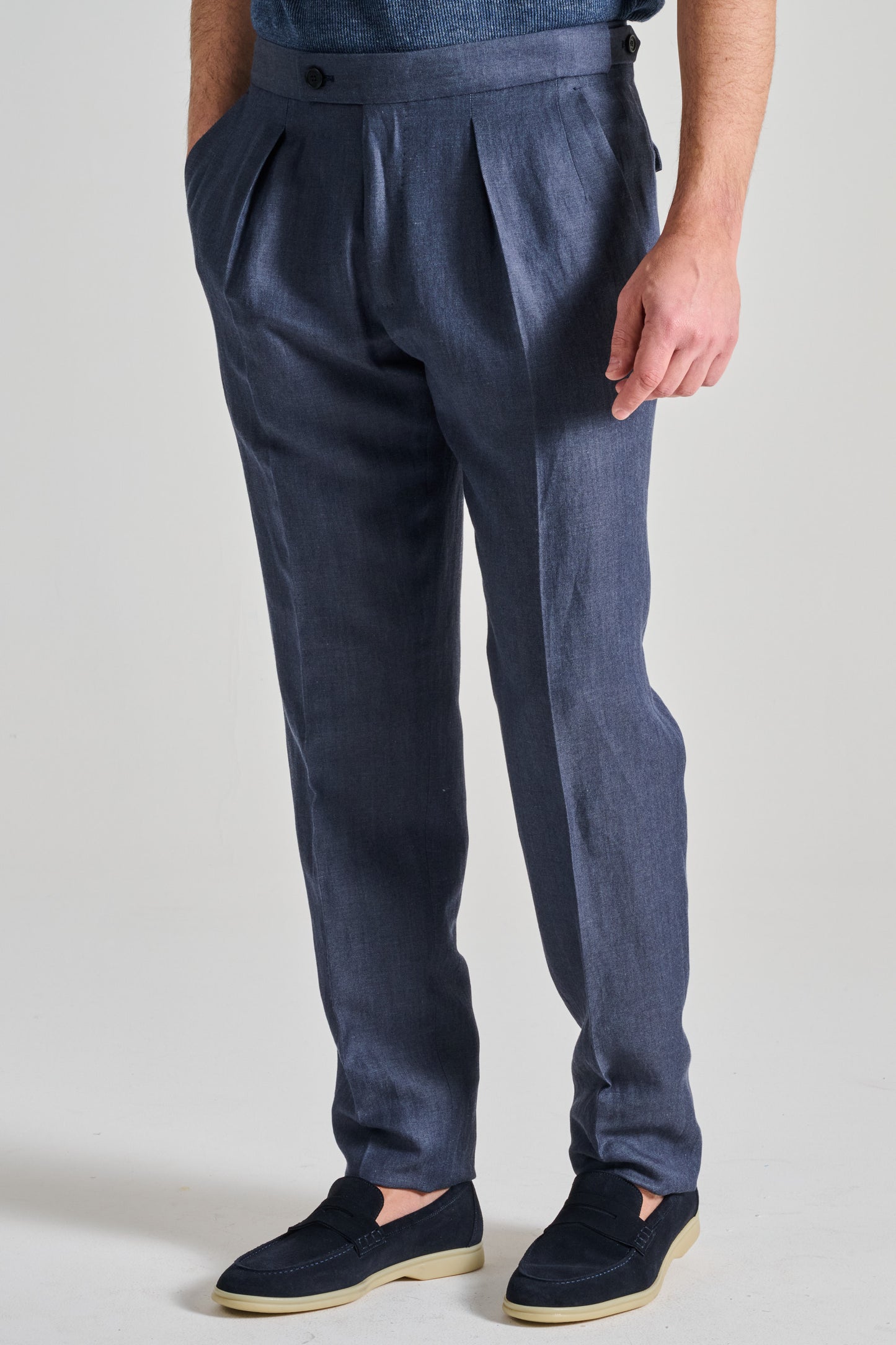  Incotex Pantalone Blu Blu Uomo - 2