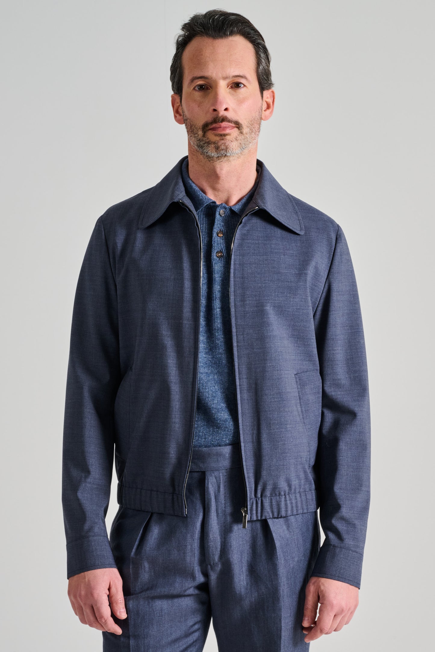  Incotex Bomber Blu Blu Uomo - 1