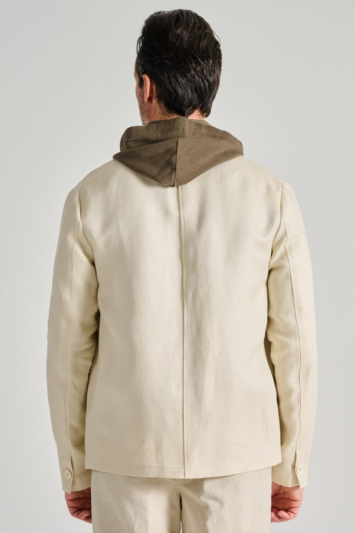  Incotex Overshirt Beige Beige Uomo - 4