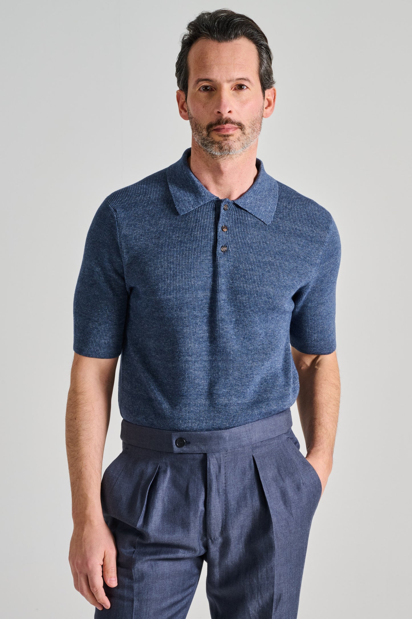  Zanone Polo Manica Corta Blu Blu Uomo - 1