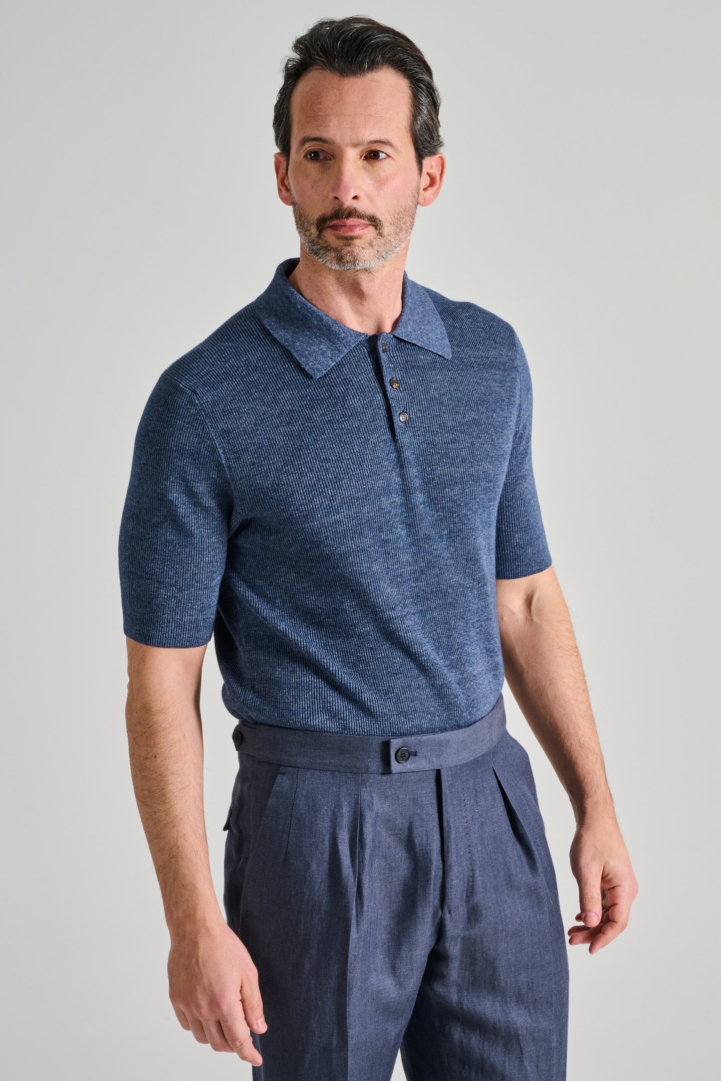  Zanone Polo Manica Corta Blu Blu Uomo - 2