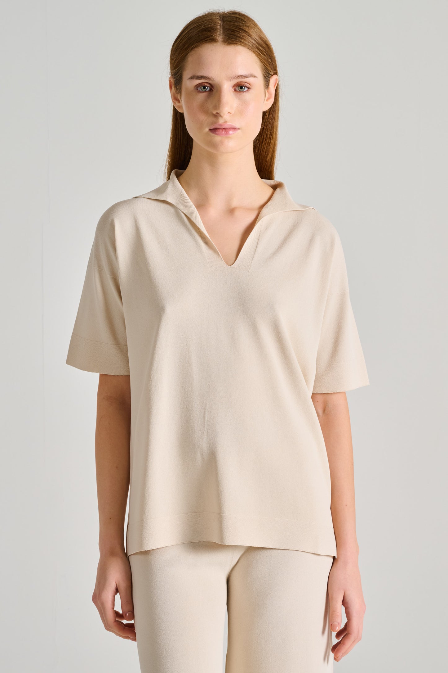  D.exterior Polo Beige Beige Donna - 1