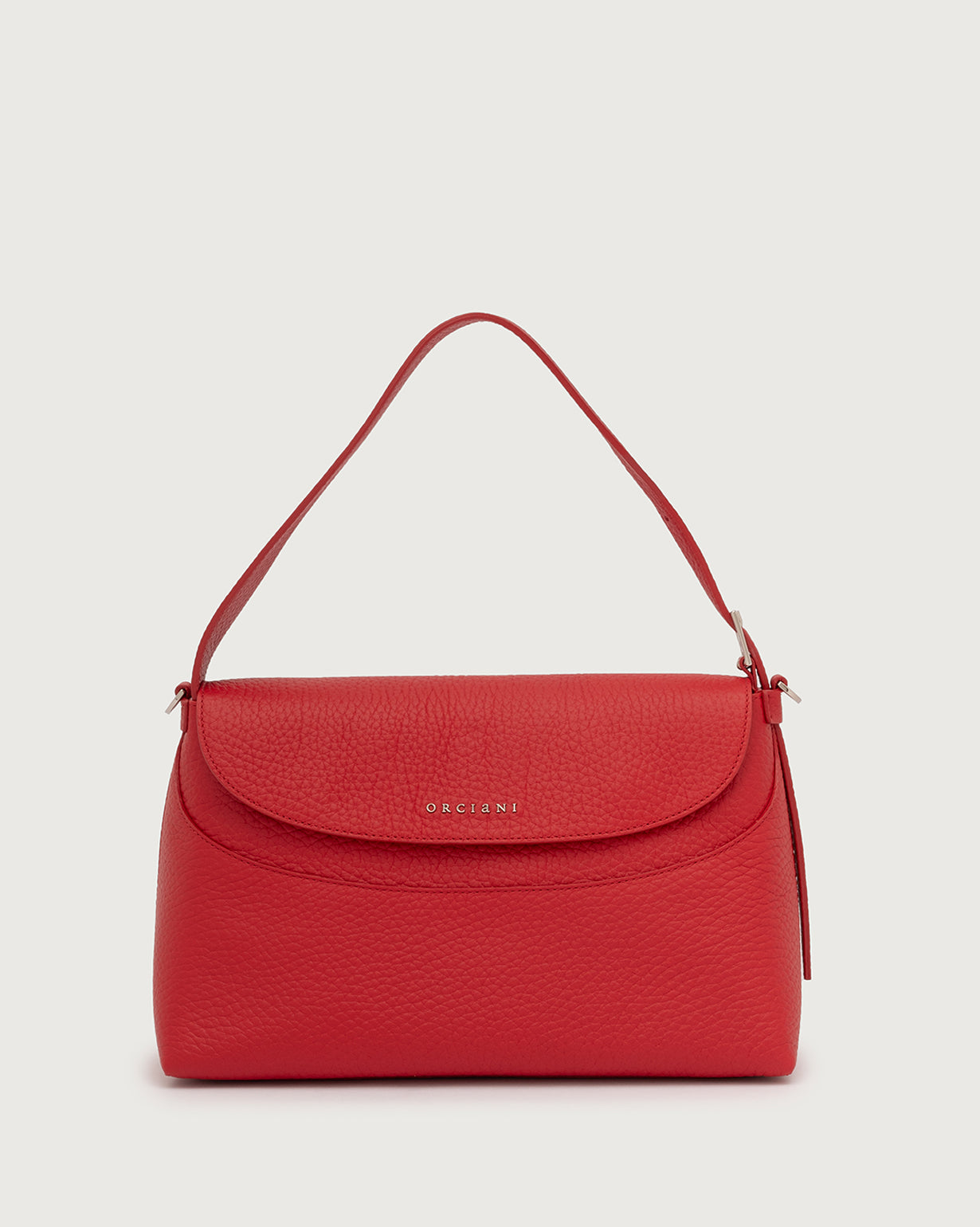  Orciani Borsa Nana Soft In Pelle Martellata Rosso Rosso Donna - 1