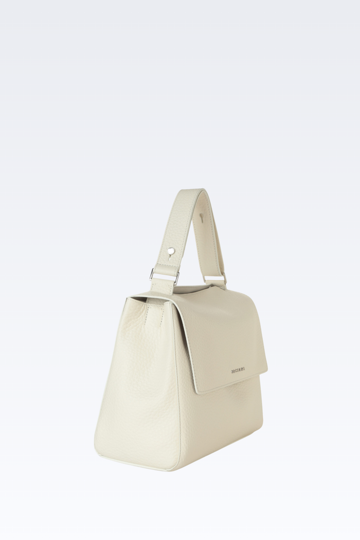 Orciani Borsa Sveva Soft Media Pelle Bianco-2
