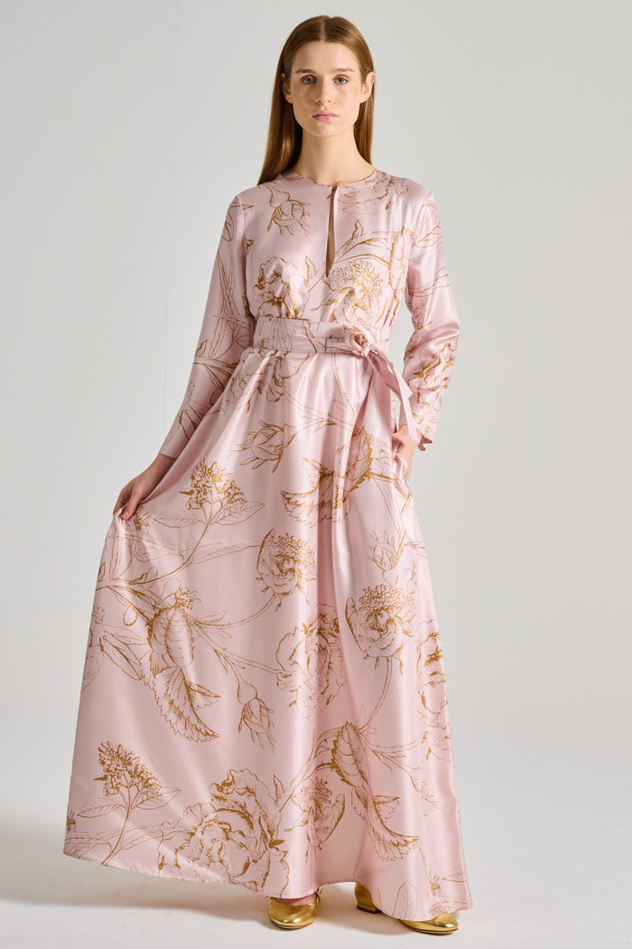 Co.Go. Rose Silk Pink Dress