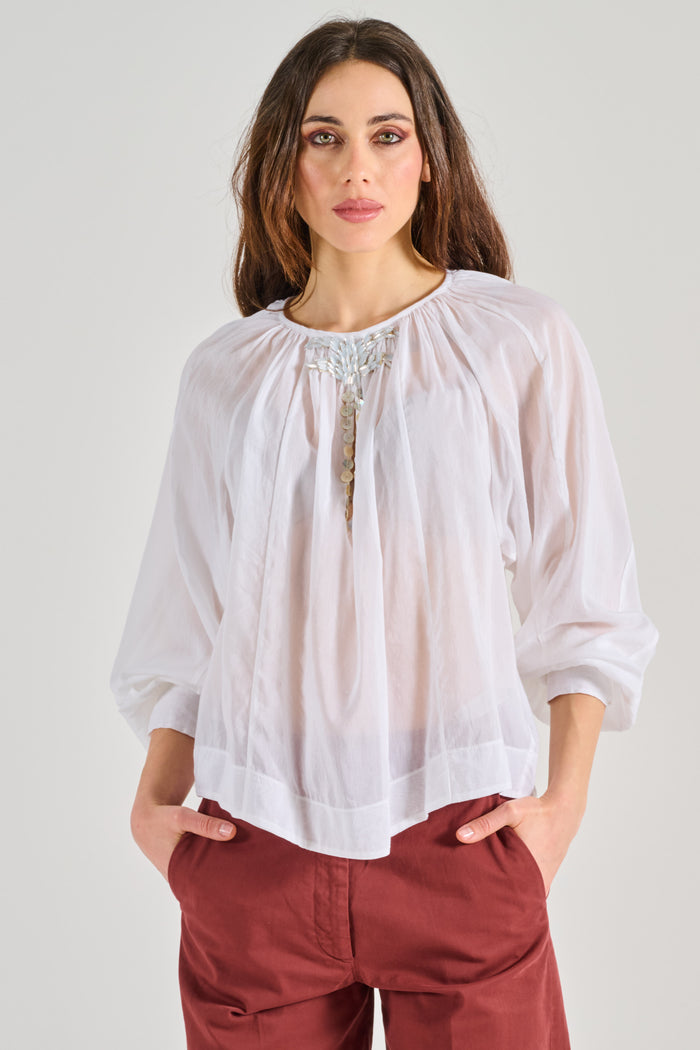 Forte Forte Camicia Pearl Suite Bianco Donna