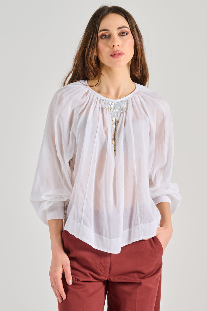 Forte Forte Camicia Pearl Suite Bianco Donna-2