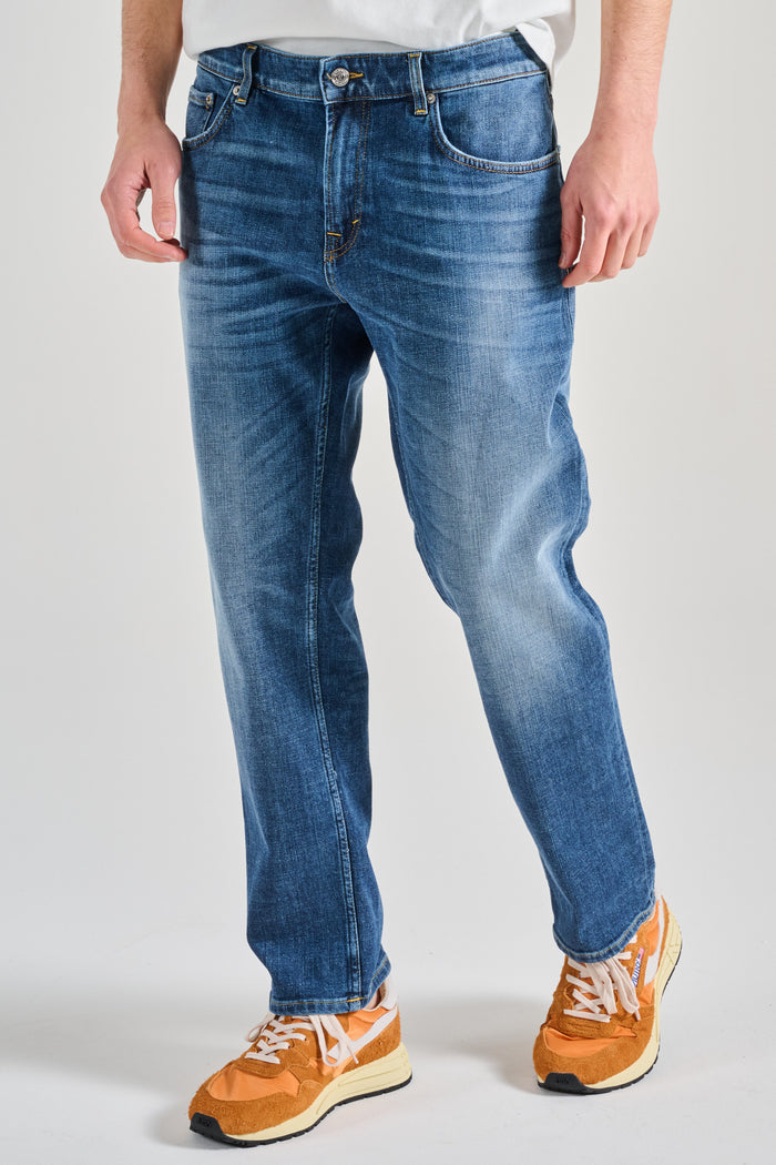 Department 5 Jeans Talk Regular Crop Blu Uomo-2